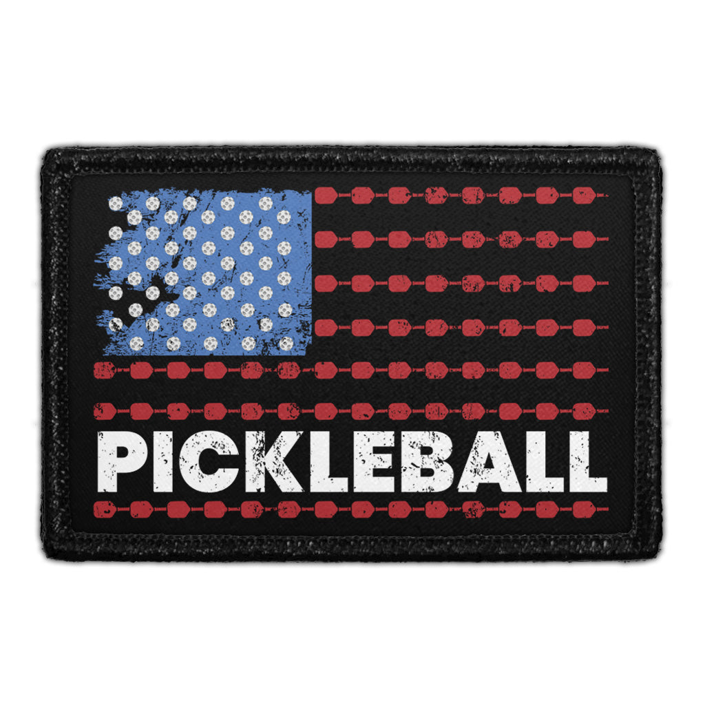 Pickleball - US Flag - Removable Patch