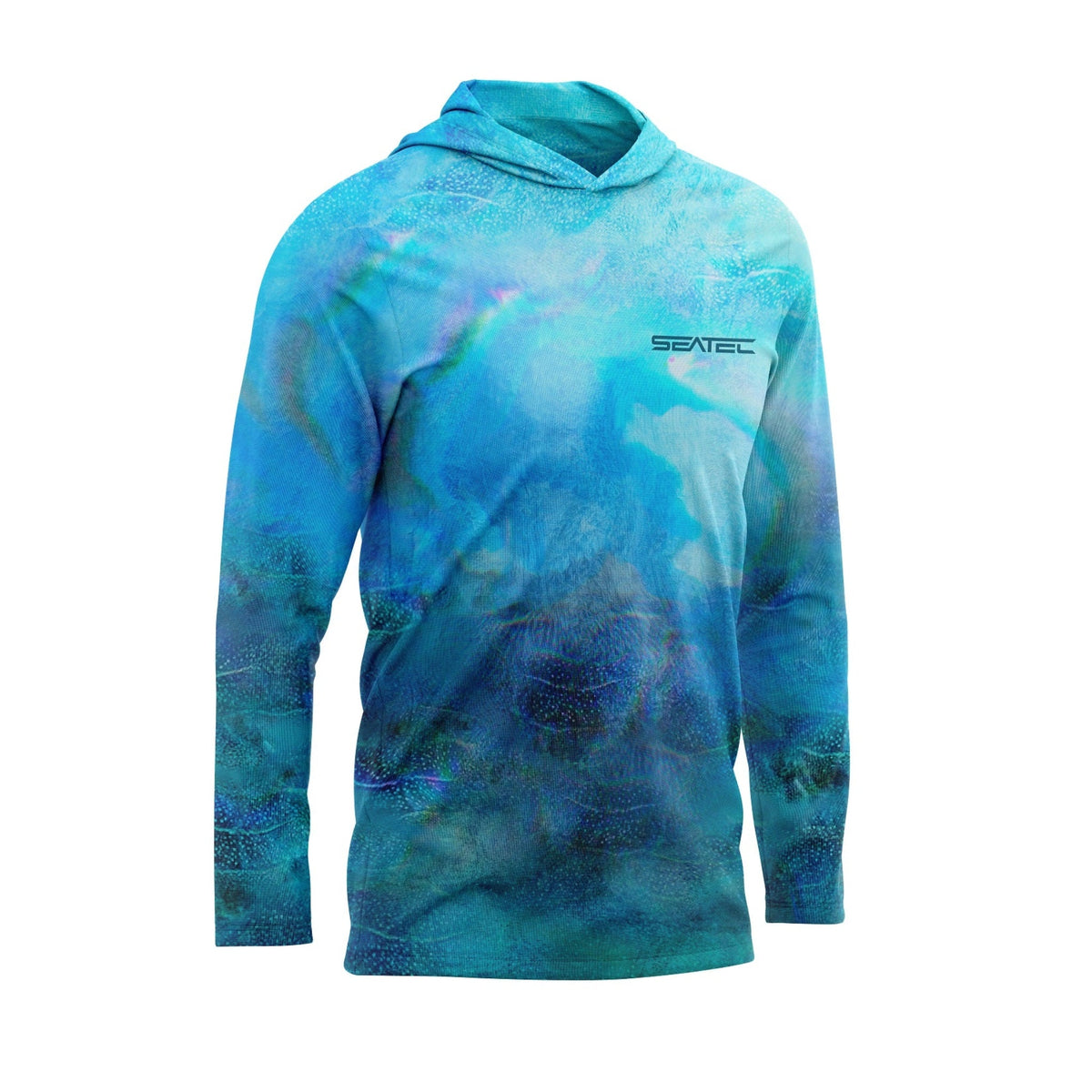 Blue Crab Sport Tec Hooded Long Sleeve – Men's