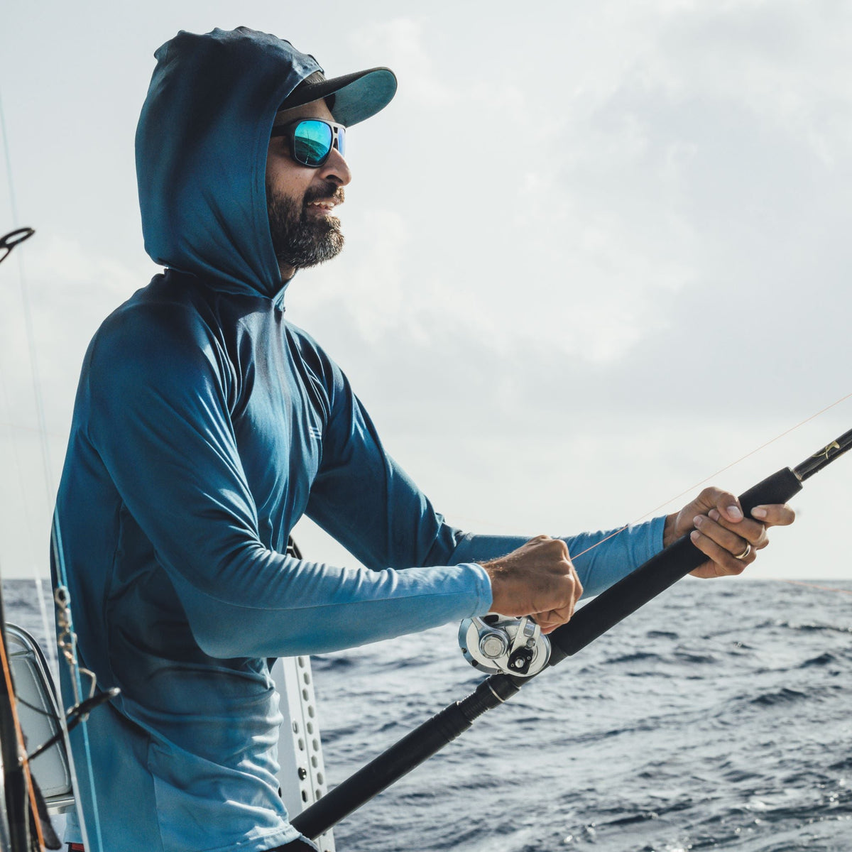 Wahoo Sport Tec Hooded Long Sleeve – Men's
