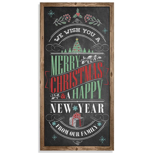 Merry Christmas & A Happy New Year - Canvas