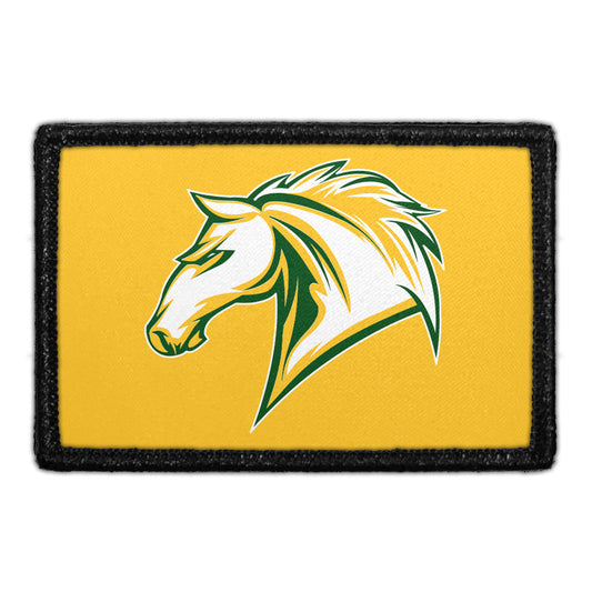 Horse Head - Yellow Background  - Removable Patch
