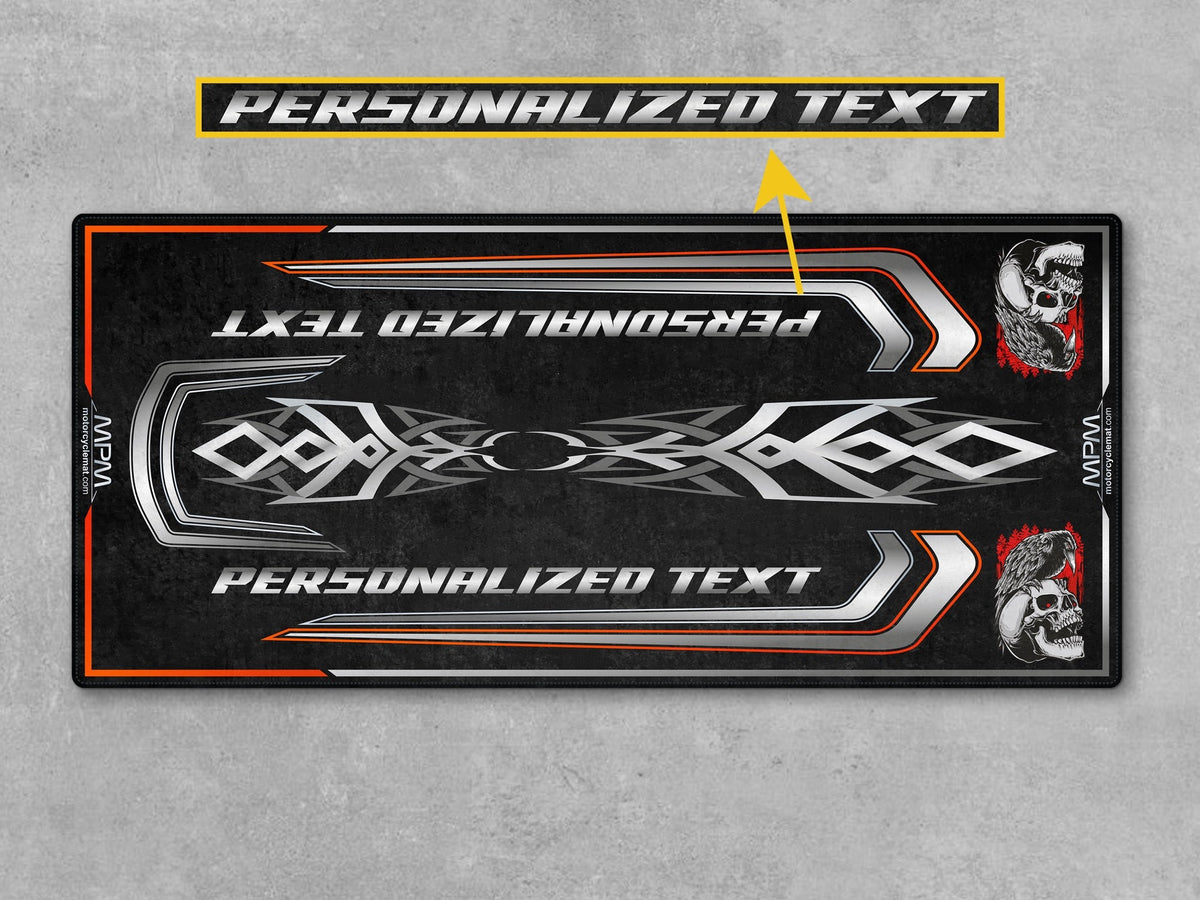 MPM Motorcycle Mat for Cruiser Motorcycle "The Last Town Before Dark" - MM4318