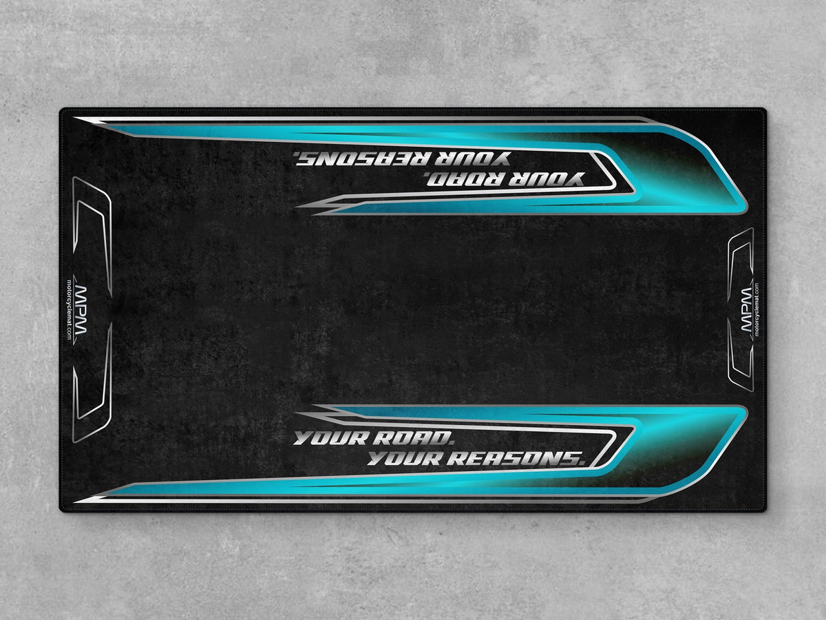 MPM Motorcycle Mat for Trike Motorcycle "Your Road Your Reasons" - MM4319