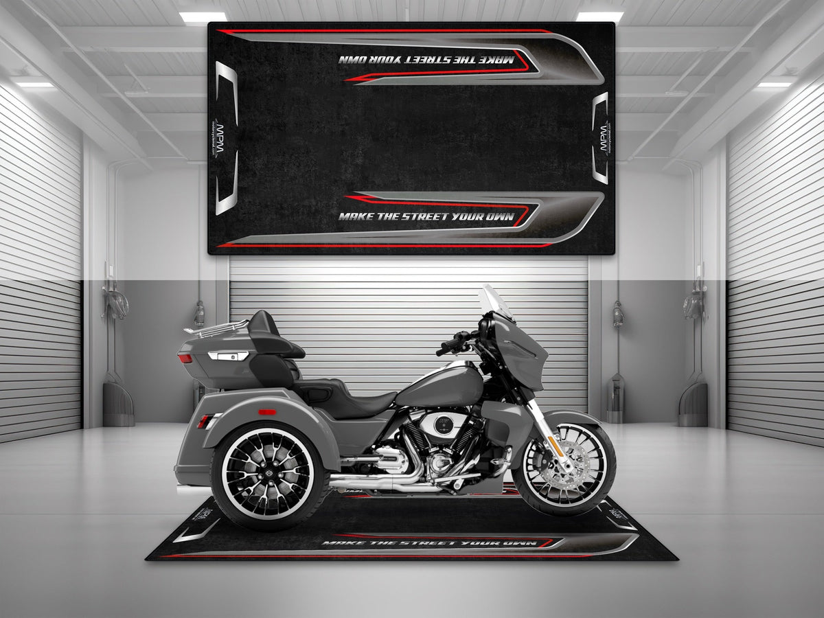 MPM Motorcycle Mat for Trike Motorcycle "Make The Street Your Own" - MM4320
