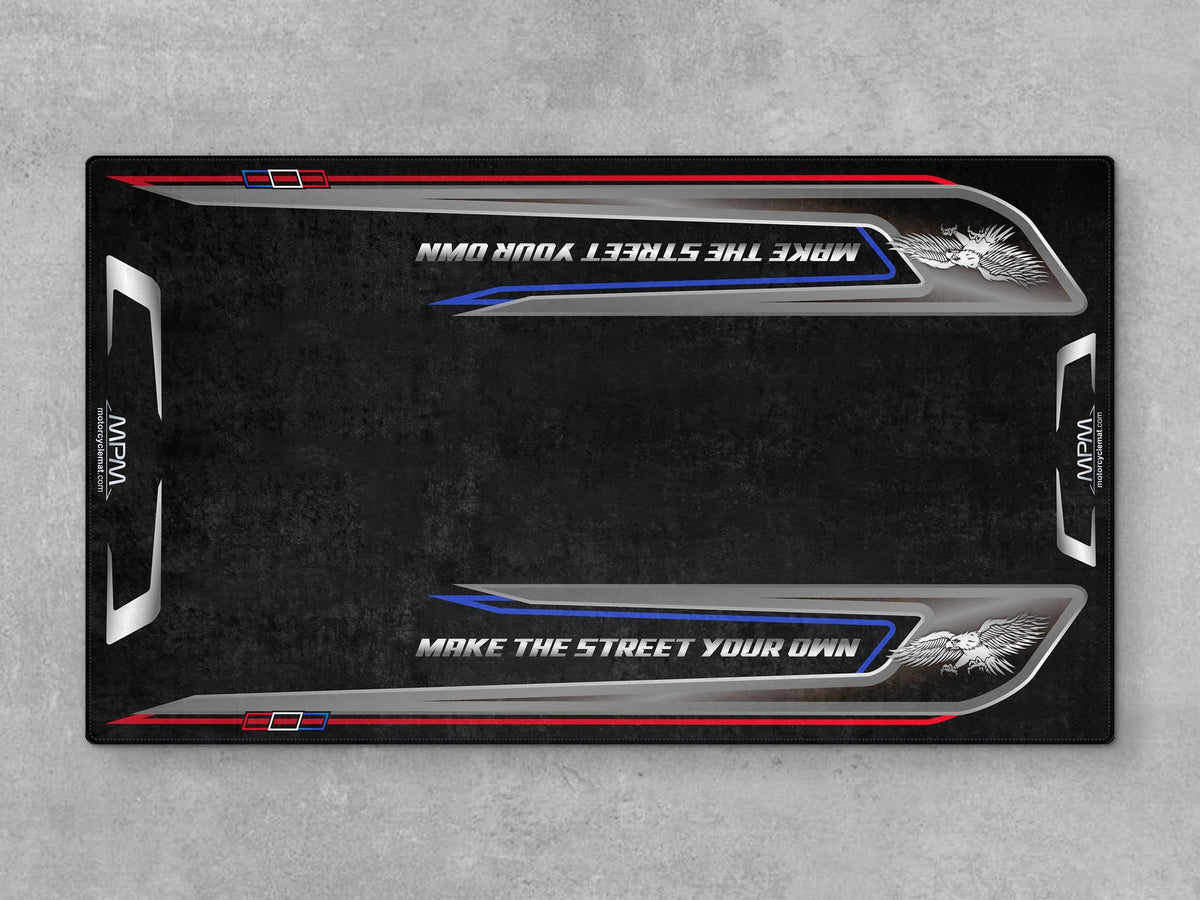 MPM Motorcycle Mat for Trike Motorcycle "Make The Street Your Own" - MM4320