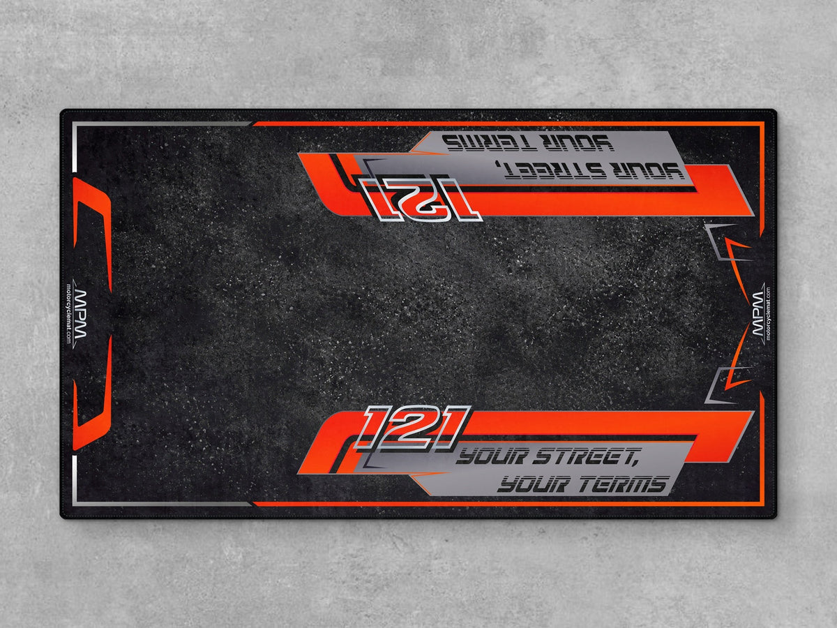 MPM Motorcycle Mat for Trike Motorcycle "Your Street Your Terms" - MM4321