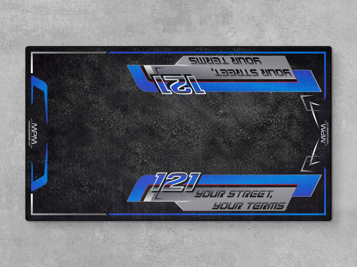 MPM Motorcycle Mat for Trike Motorcycle "Your Street Your Terms" - MM4321