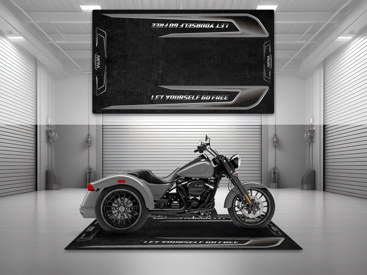 MPM Motorcycle Mat for Trike Motorcycle "Let Yourself Go Free" - MM4322