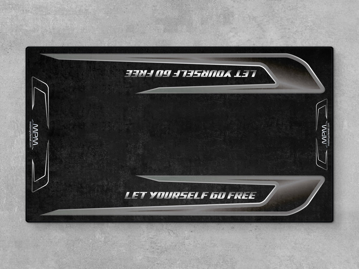 MPM Motorcycle Mat for Trike Motorcycle "Let Yourself Go Free" - MM4322