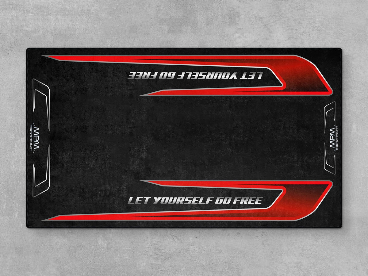 MPM Motorcycle Mat for Trike Motorcycle "Let Yourself Go Free" - MM4322