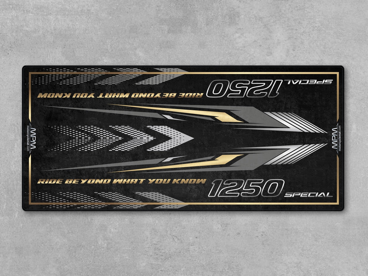 MPM Motorcycle Mat for Adventure Motorcycle "Ride Beyond What You Know" - MM4324