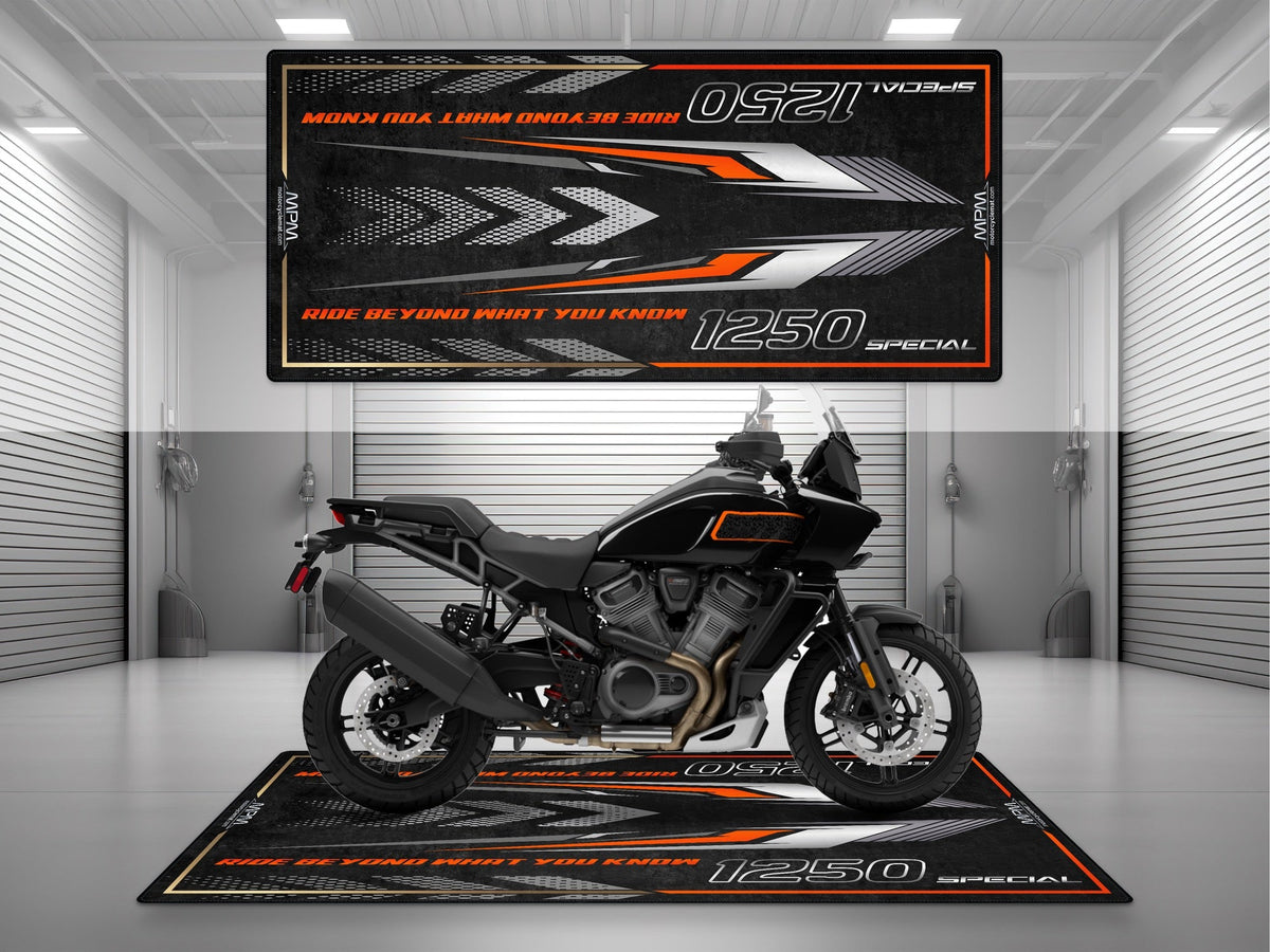 MPM Motorcycle Mat for Adventure Motorcycle "Ride Beyond What You Know" - MM4324