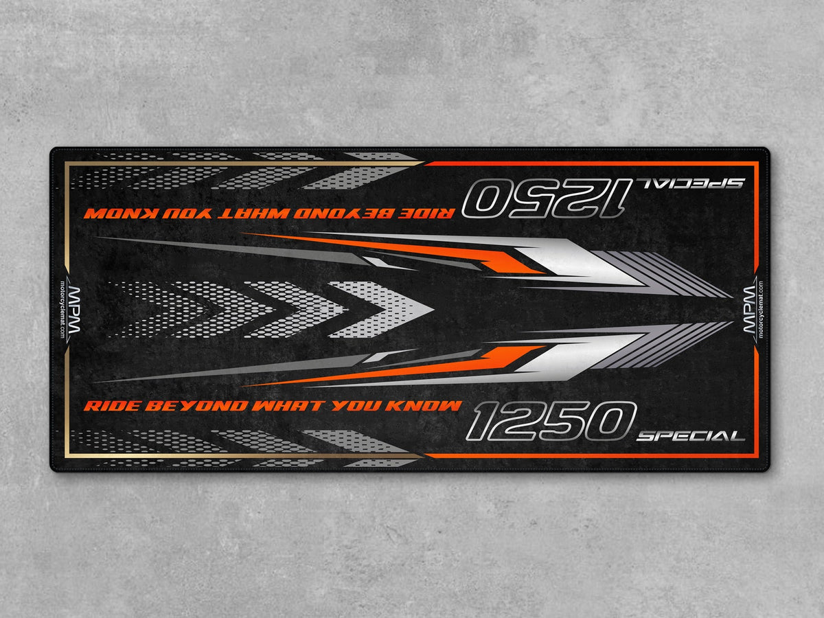 MPM Motorcycle Mat for Adventure Motorcycle "Ride Beyond What You Know" - MM4324