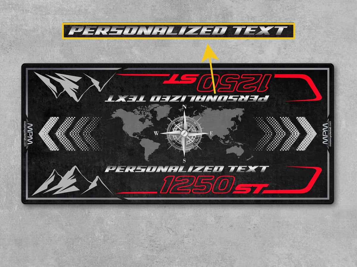 MPM Motorcycle Mat for Adventure Motorcycle "Ride Until The City Feels Small" - MM4325