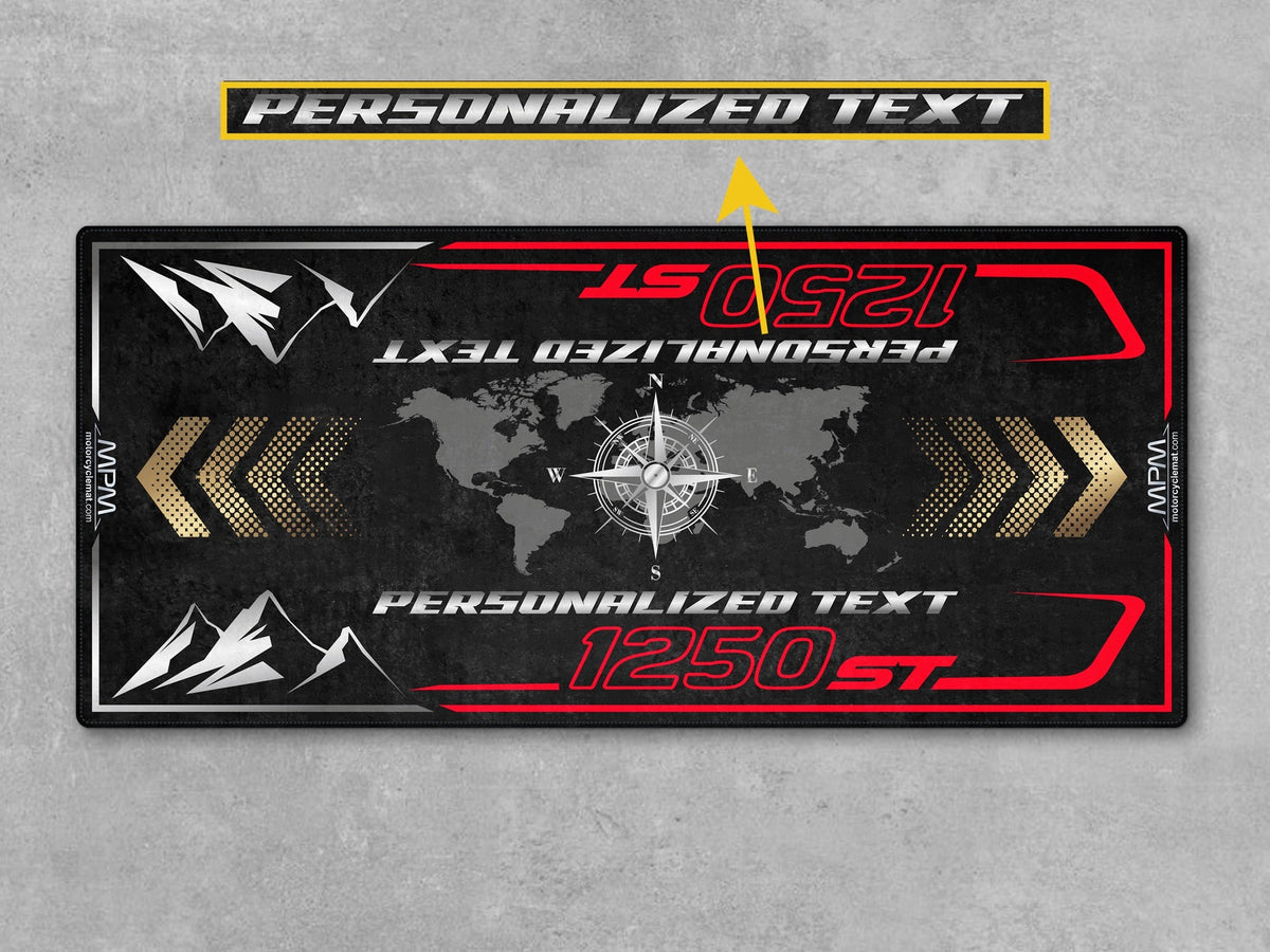 MPM Motorcycle Mat for Adventure Motorcycle "Ride Until The City Feels Small" - MM4325