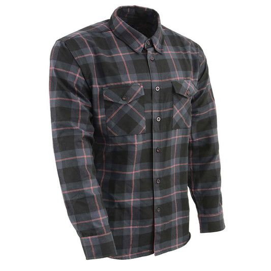 Milwaukee Leather Men's 'Greylock' Mult/Color Long Sleeve Flannel - Cotton Button Up Shirt - MNG11647