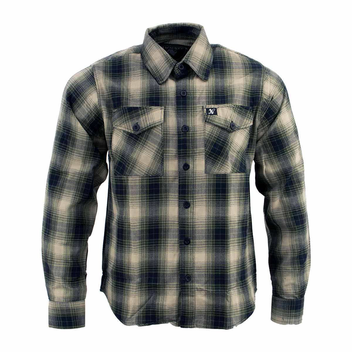 Milwaukee Leather Men's 'Yellow Jacket' Mult/Color Long Sleeve Flannel - Cotton Button Up Shirt - MNG11649