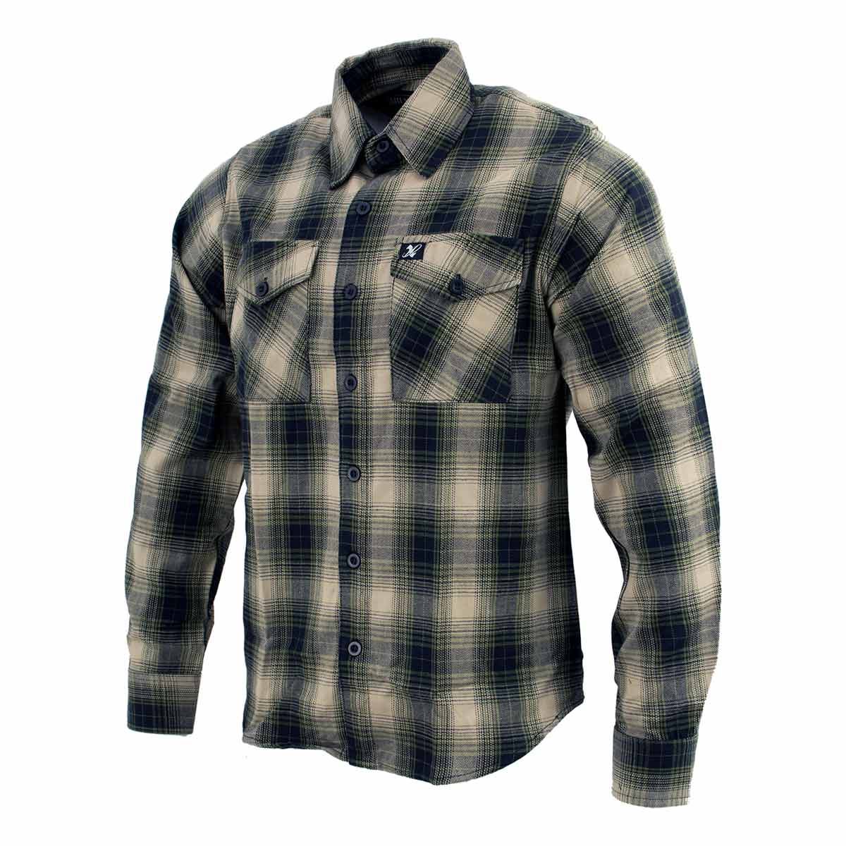 Milwaukee Leather Men's 'Yellow Jacket' Mult/Color Long Sleeve Flannel - Cotton Button Up Shirt - MNG11649