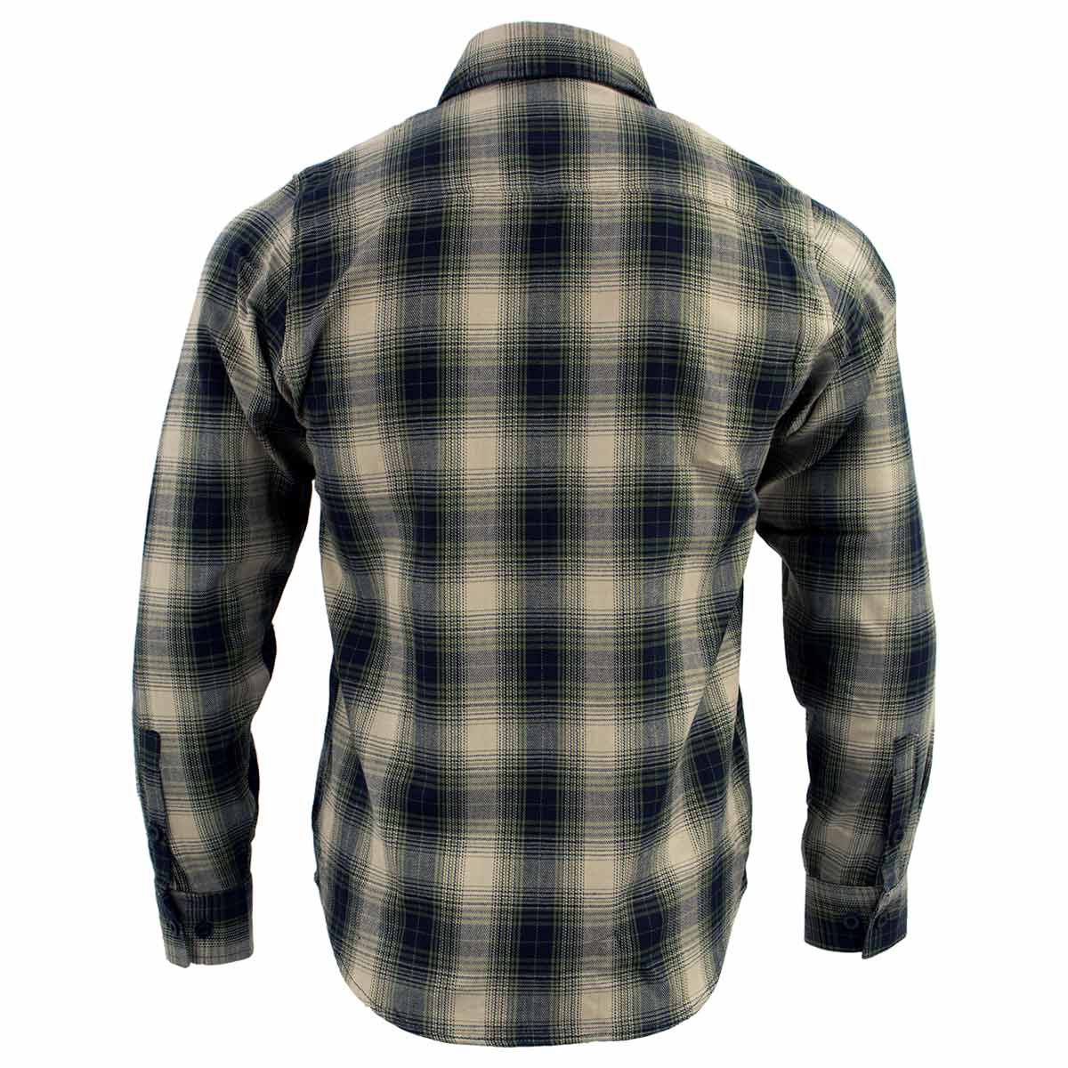 Milwaukee Leather Men's 'Yellow Jacket' Mult/Color Long Sleeve Flannel - Cotton Button Up Shirt - MNG11649