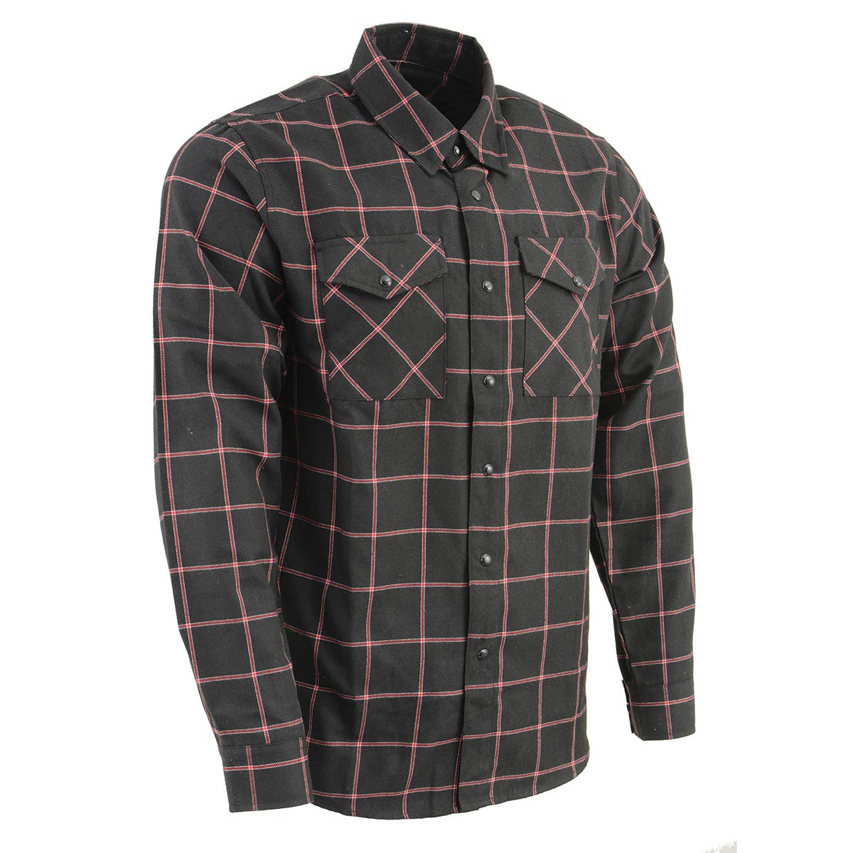 Milwaukee Leather Men's 'Gravelock' Mult/Color Long Sleeve Flannel - Cotton Button Up Shirt - MNG11651