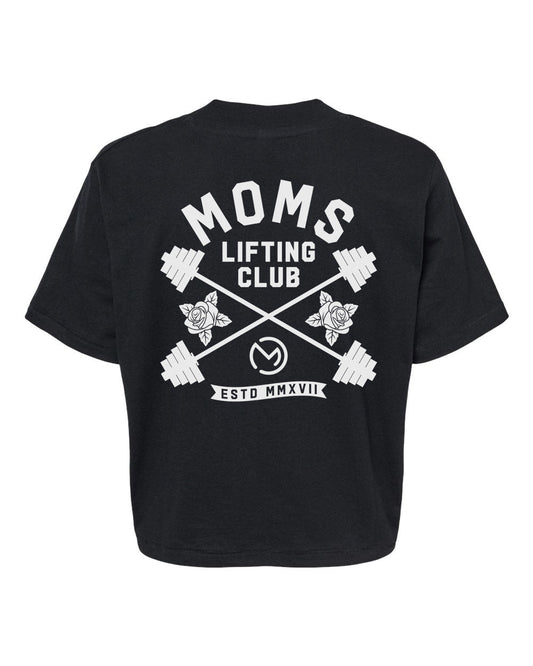 Moms Lifting Club Crop Shirt