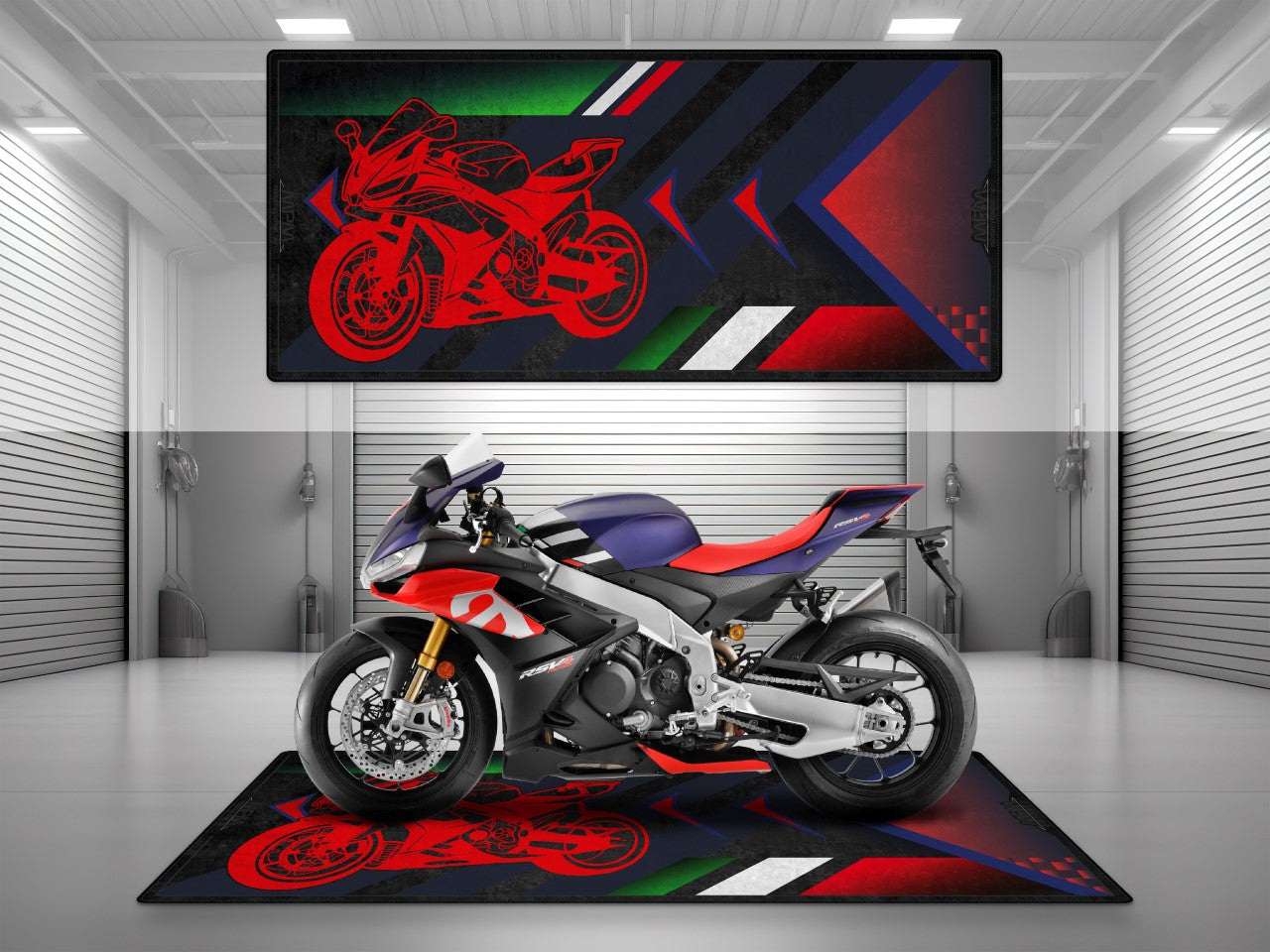 MPM Motorcycle Mat for Aprilia RSV4 - U601