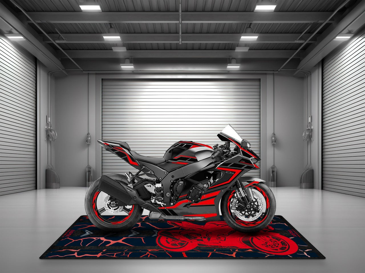 MPM Motorcycle Mat for Kawasaki - U202
