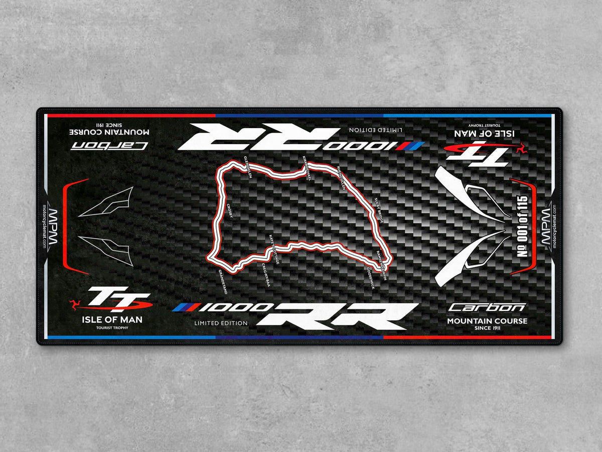 MPM Motorcycle Mat for BMW M1000RR Isle of Man TT - MM4284
