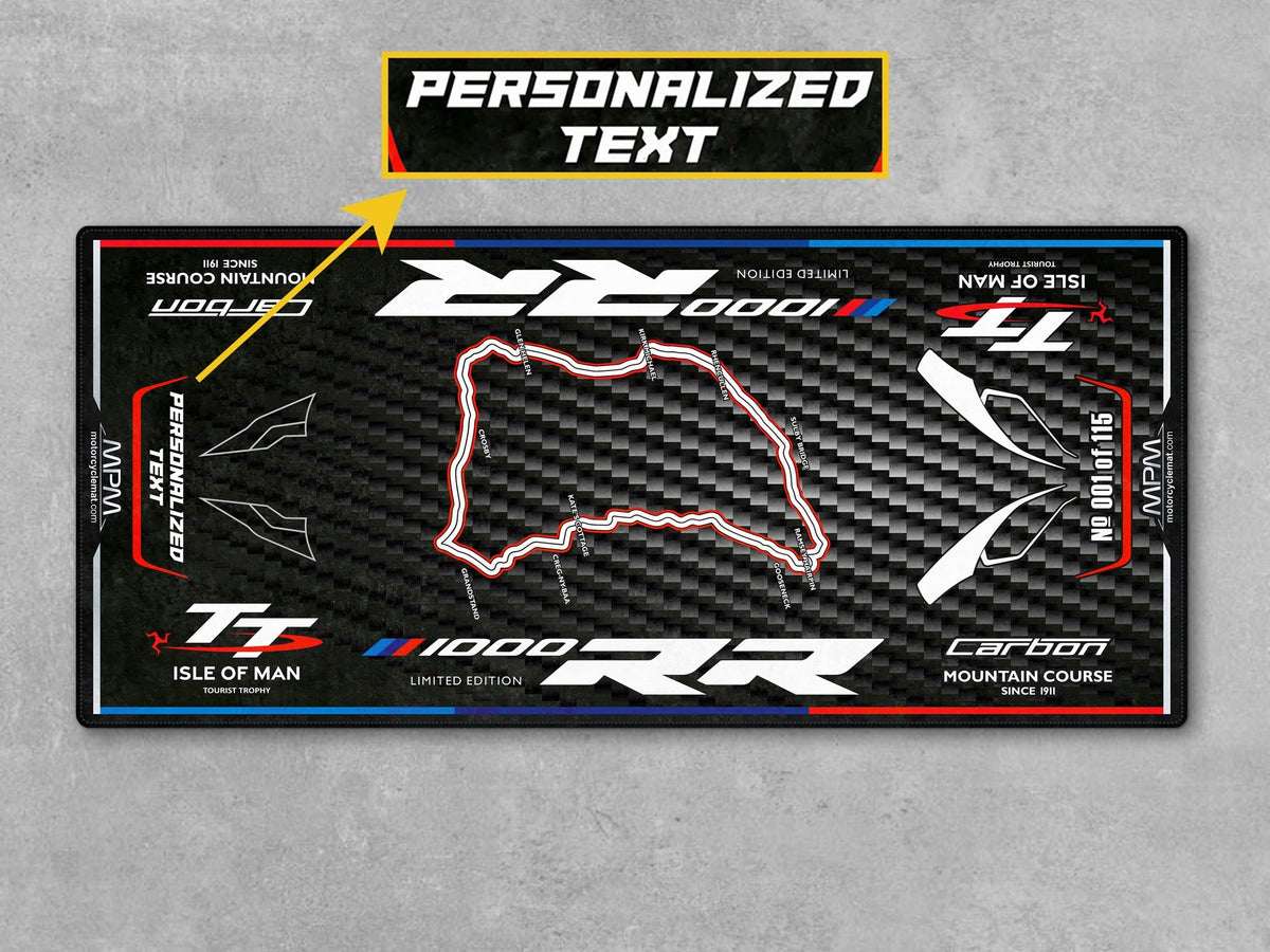 MPM Motorcycle Mat for BMW M1000RR Isle of Man TT - MM4284