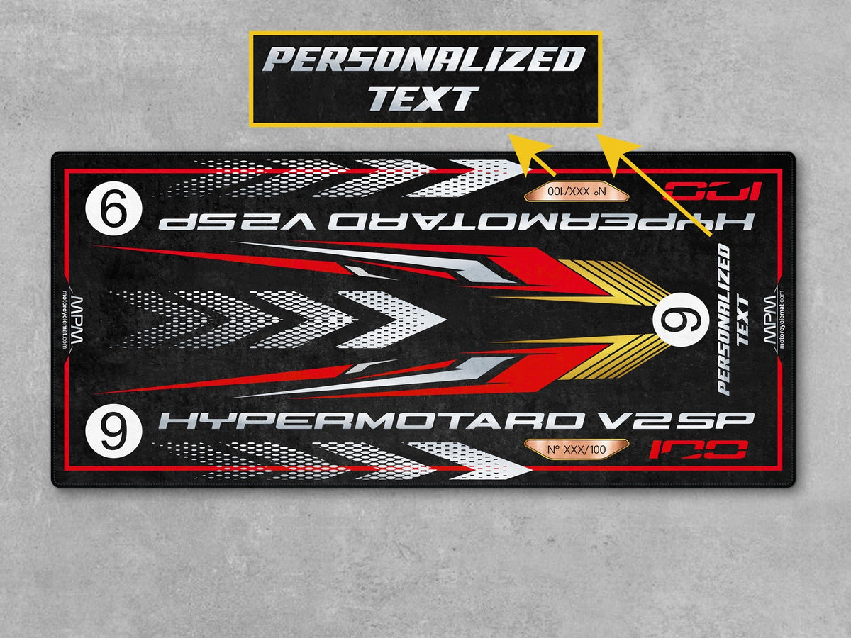 MPM Motorcycle Mat for Ducati Hypermotard V2 SP Collezione 100 - MM4278