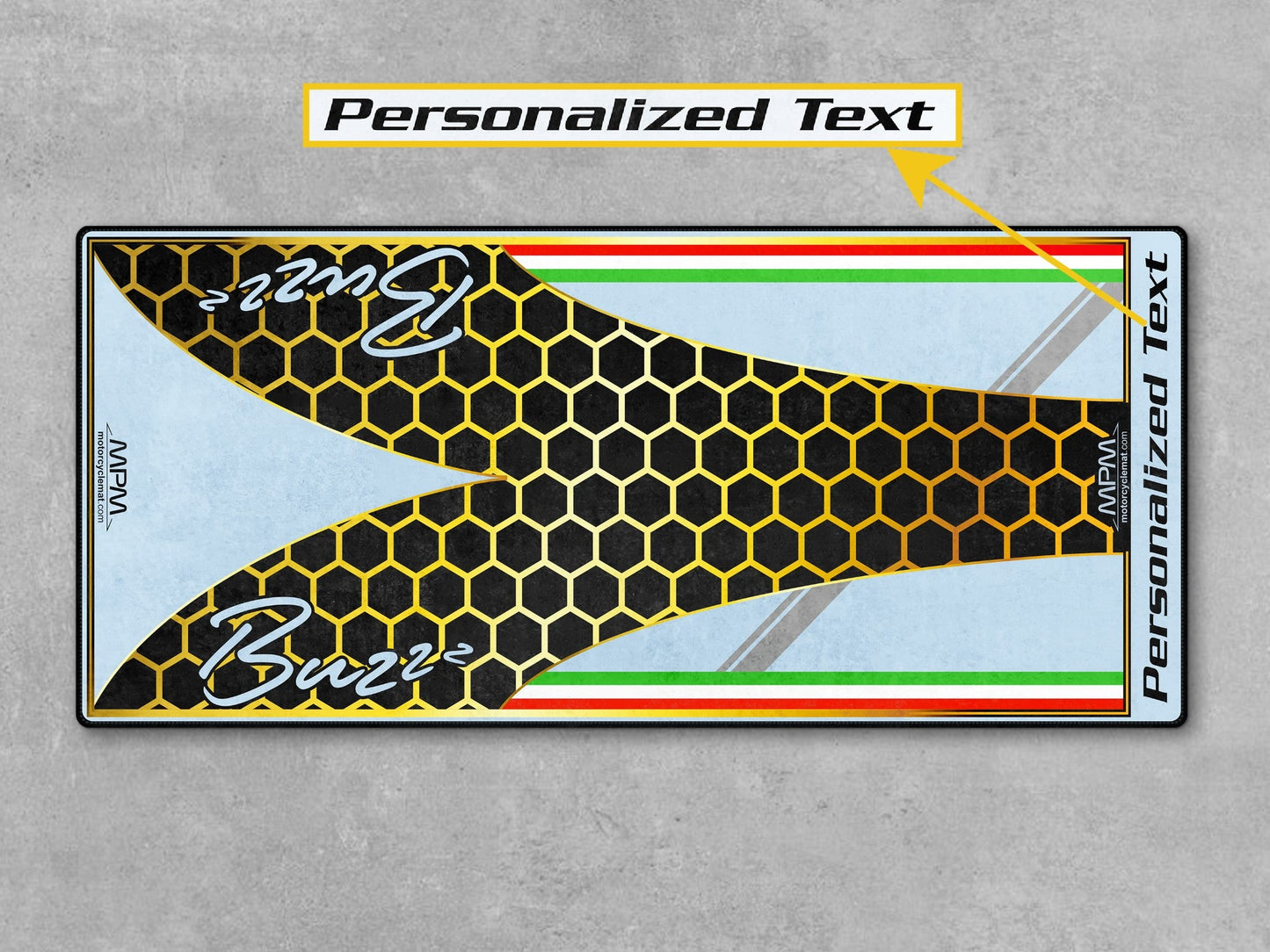 MPM Motorcycle Mat for Vespa Buzzz Design - U1101