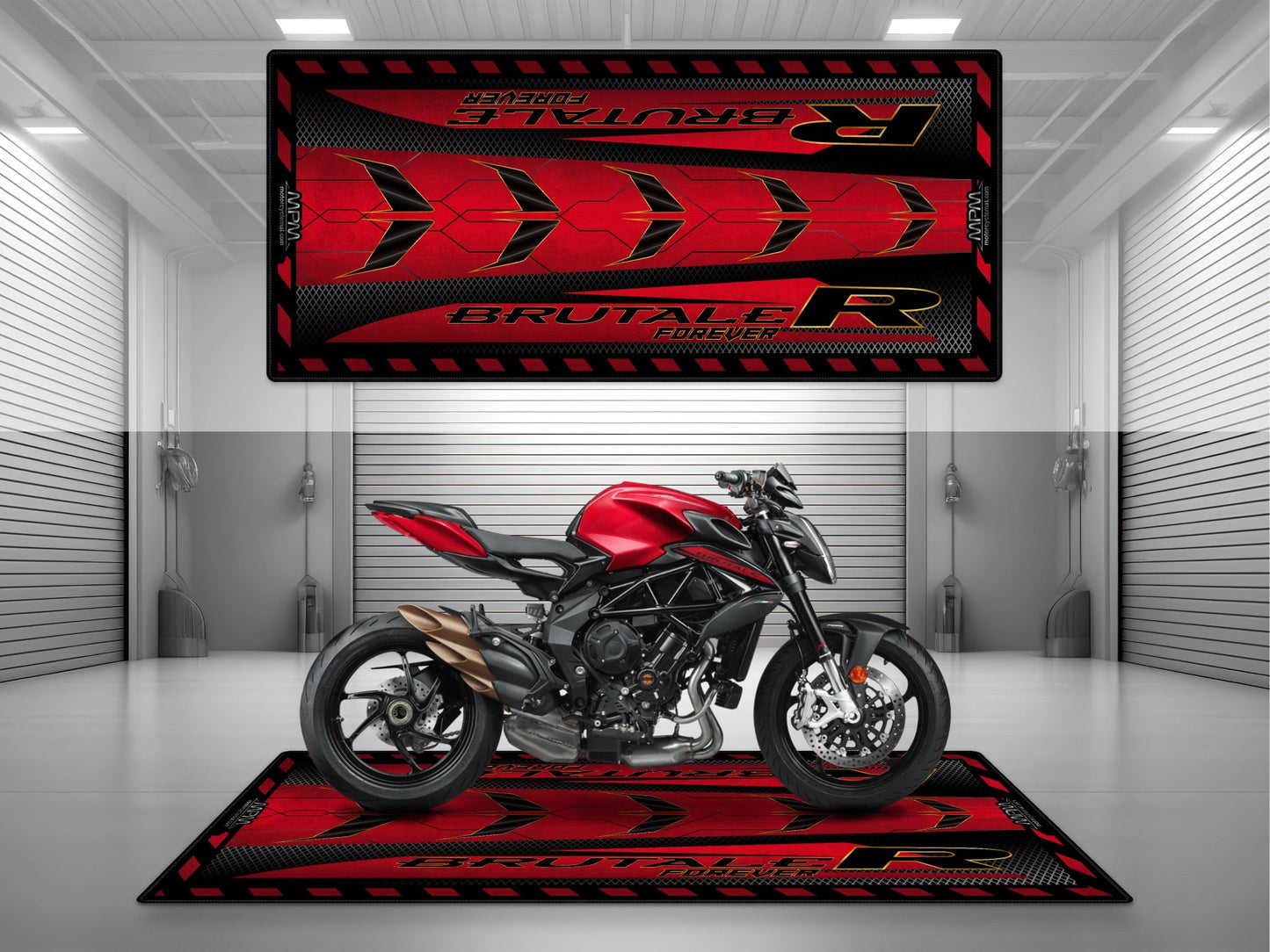 MPM Motorcycle Mat for MV Agusta Brutale R - U1503