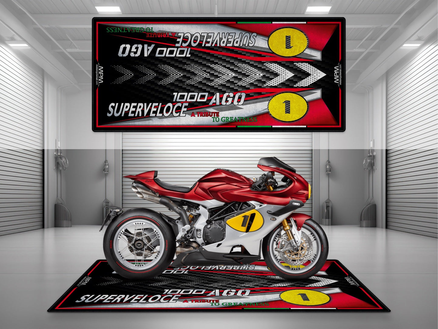 MPM Motorcycle Mat for MV Agusta Superveloce 1000 Ago - U1504