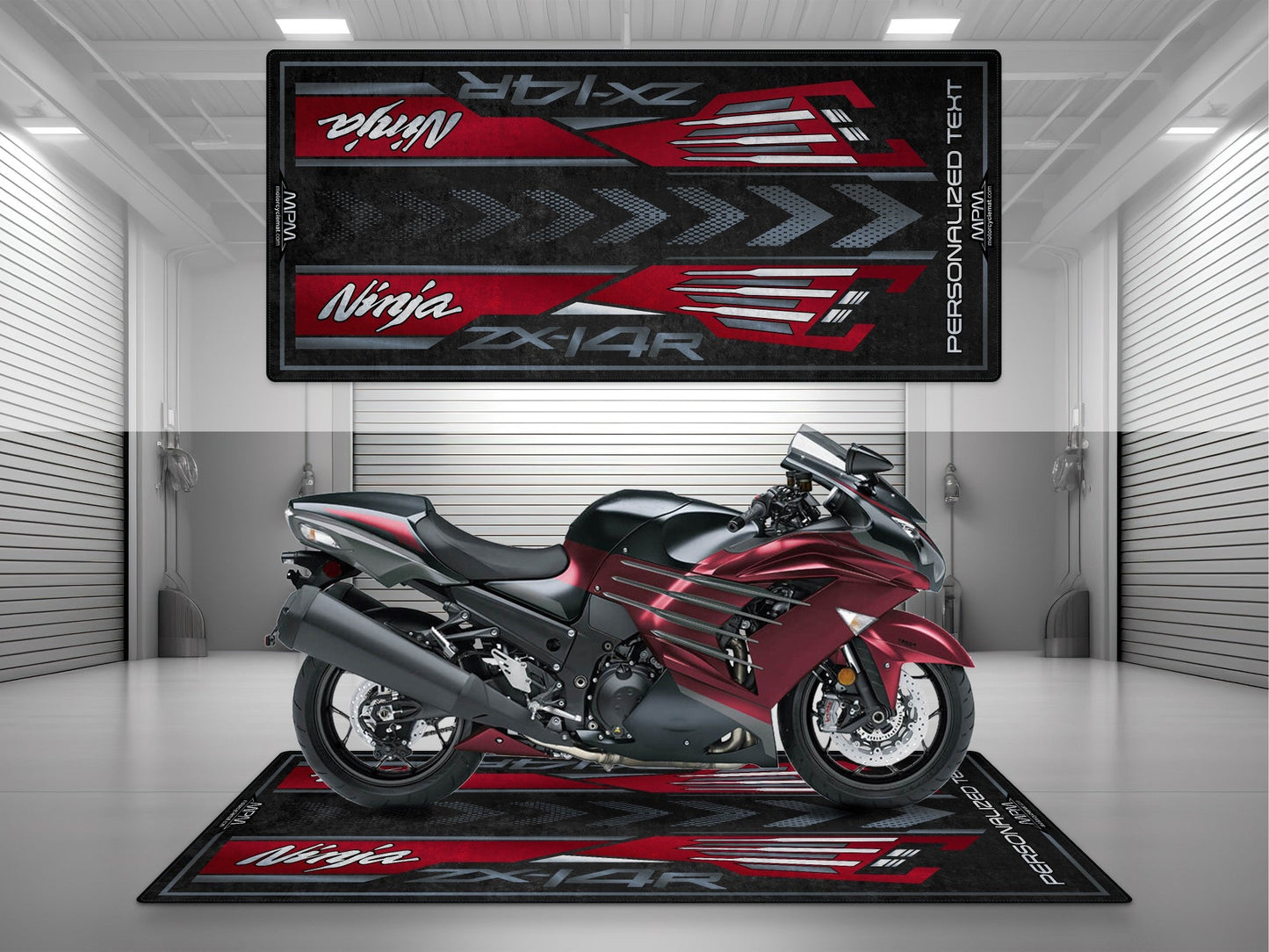 MPM Motorcycle Mat for Kawasaki Ninja ZX-14R - MM7403