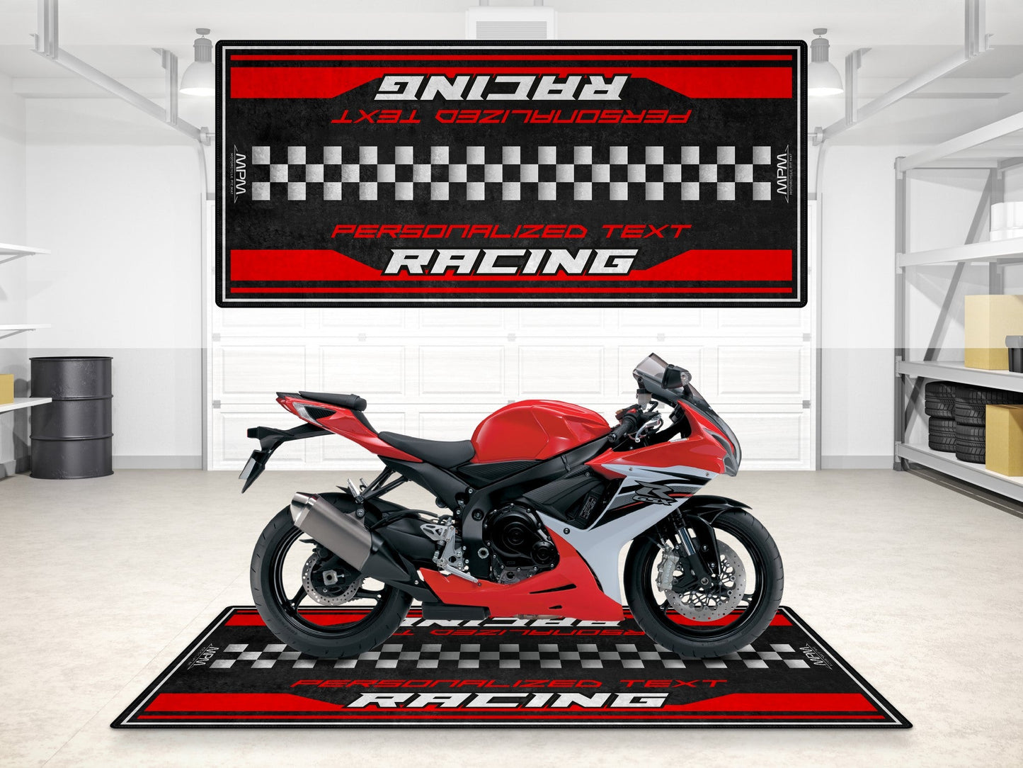 MPM Motorcycle Mat for Suzuki Motorsport - MM7126