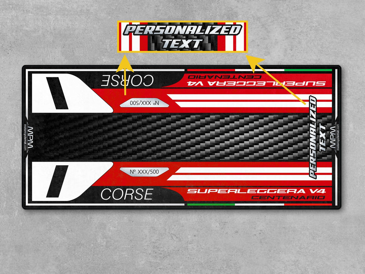MPM Motorcycle Mat for Ducati Superleggera V4 Centenario - MM4270