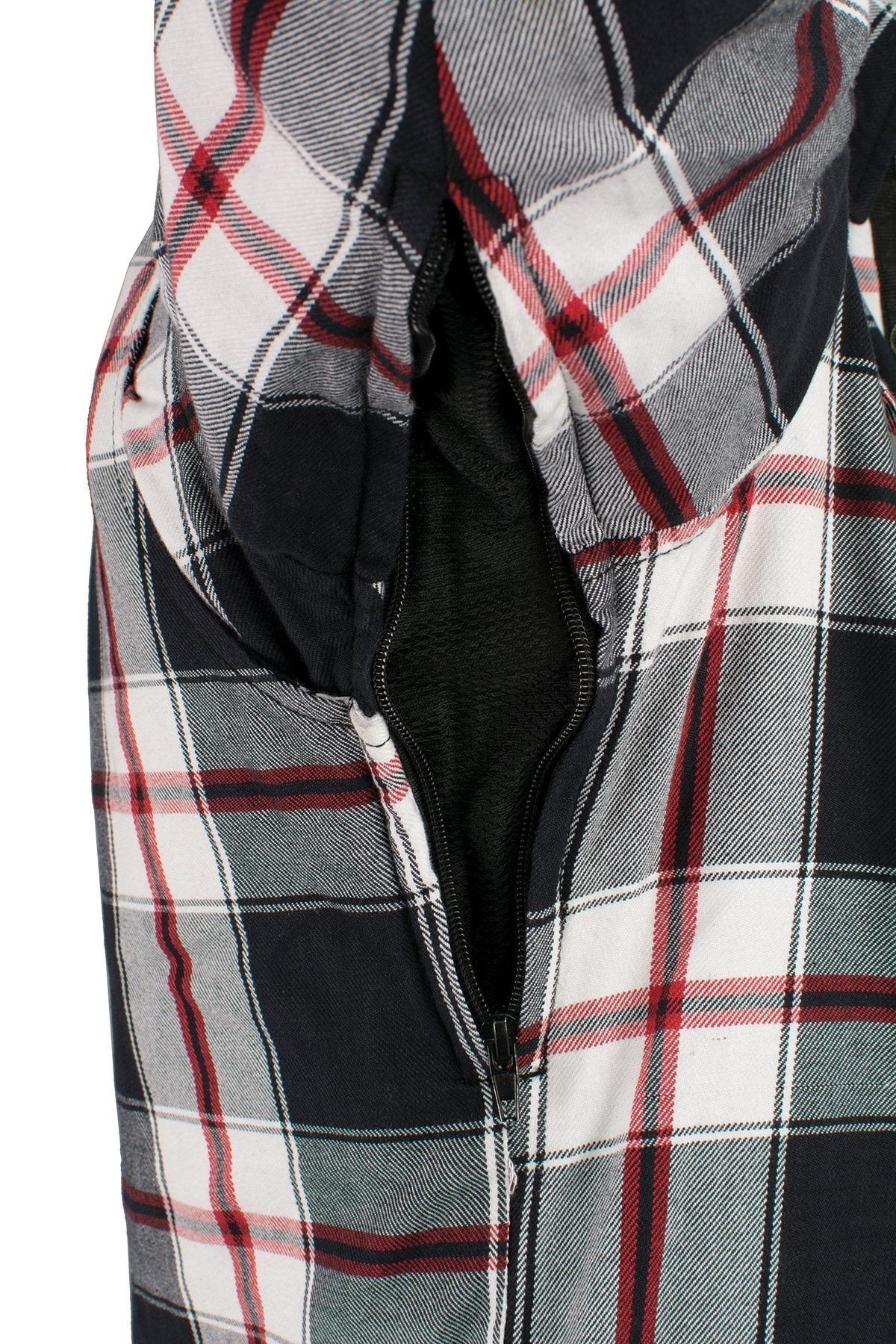 Milwaukee Leather Men's Whistler Multi/Color CE Armored Flannel Shirt with Aramid Reinforced Zones - MPM1625