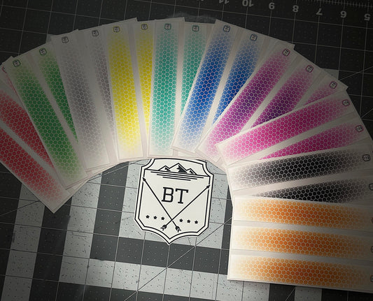 White Shadow Drop Honeycomb Arrow Wraps