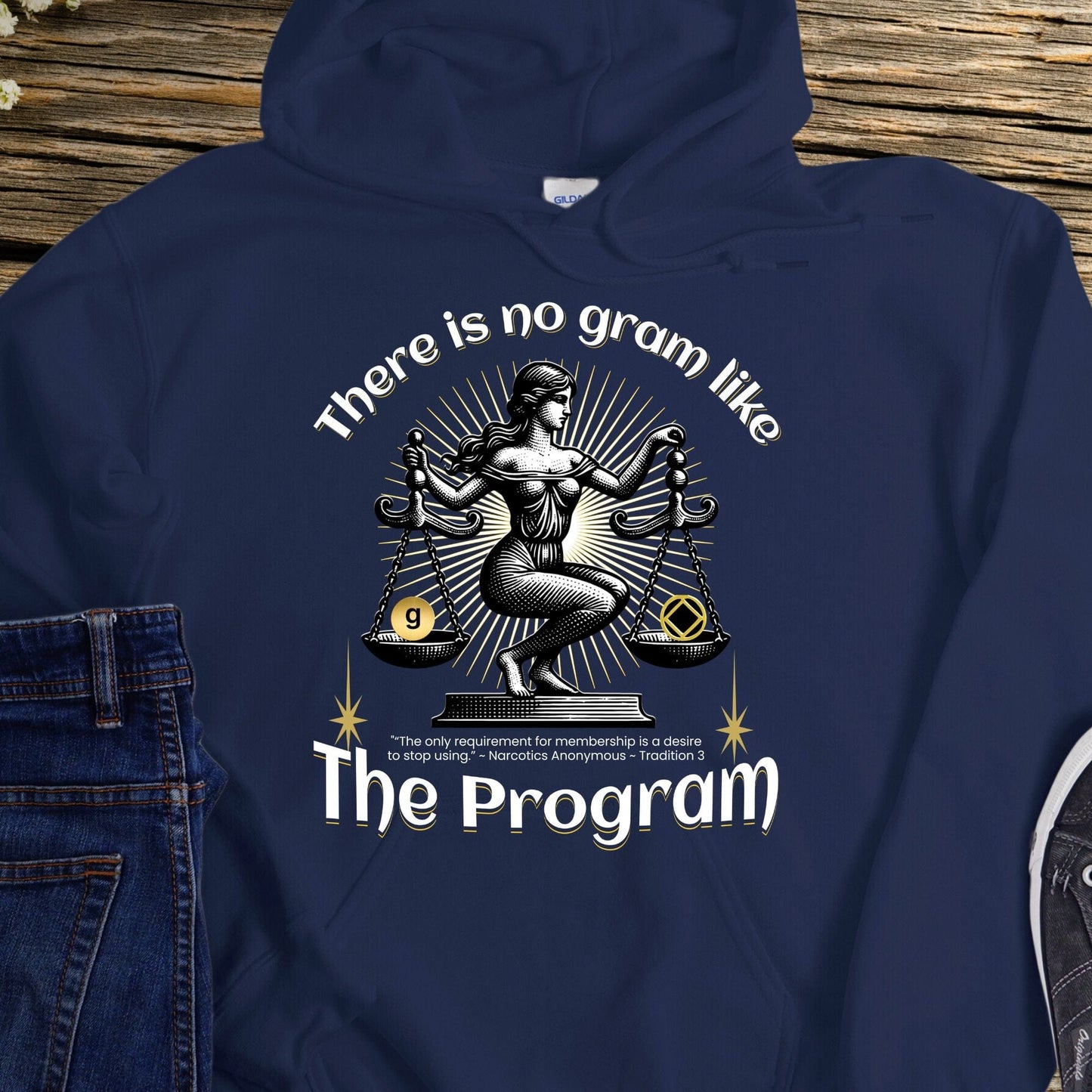 NA Recovery Hoodie | Inspiring Sobriety |  There's No Gram Like The Program