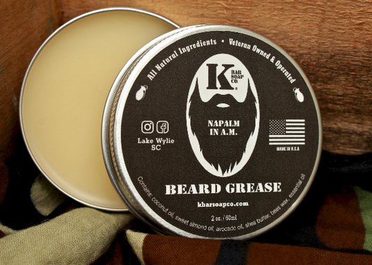 Napalm in A.M. Beard Grease (Earthy, Turmeric, Walnut, Citrus)