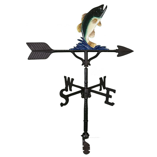 Bass Fishing 32" Weathervane | Patriot Forged in the USA
