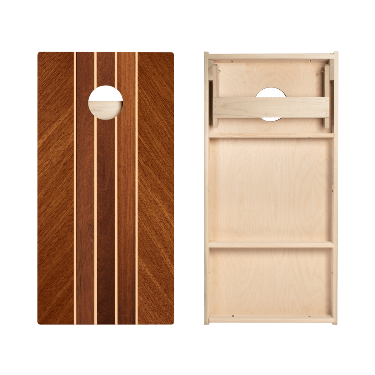 Nautical Wood Stripes Star Cornhole Boards
