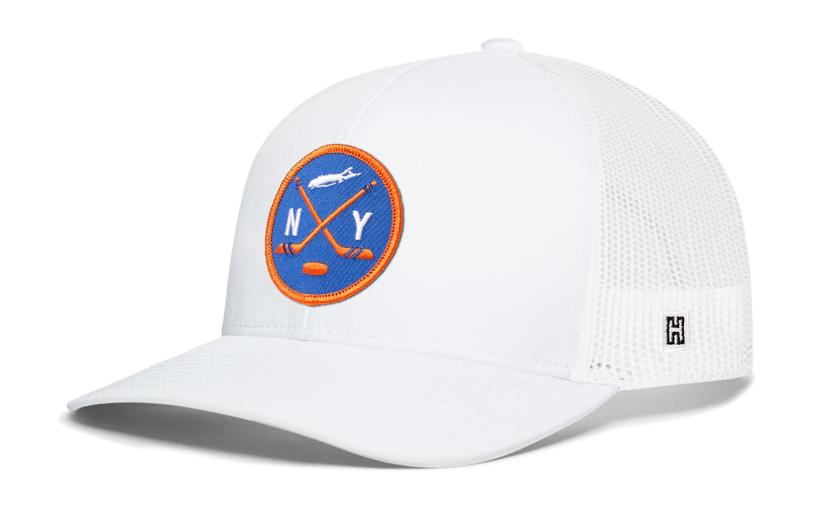 New York Hockey Trucker Hat  |  Long Island NY X Snapback
