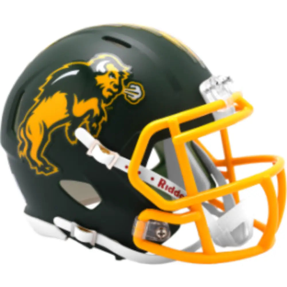 North Dakota State Bison NCAA Mini Speed Football Helmet Flat Green - NCAA