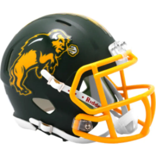 North Dakota State Bison NCAA Mini Speed Football Helmet Flat Green - NCAA