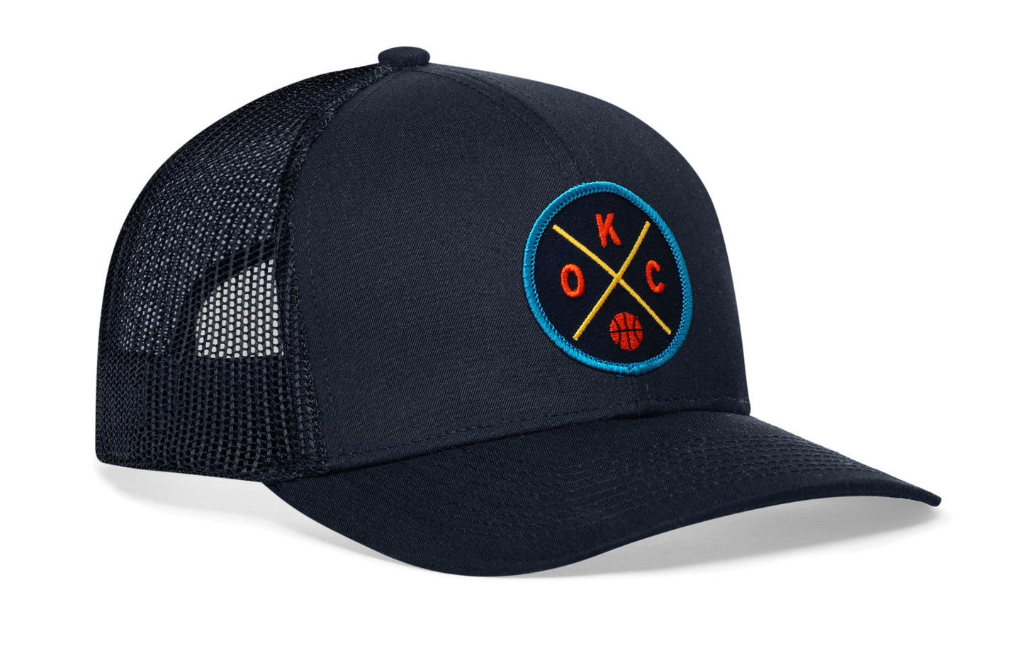 Oklahoma City Trucker Hat  |  OKC X Basketball Snapback