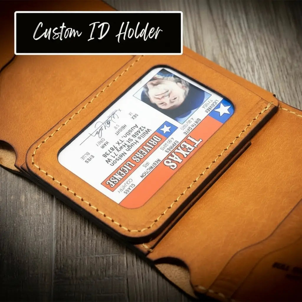 Western Trifold Wallet - Black