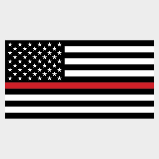 Red Line Flag Vehicle Magnet 2 Pack