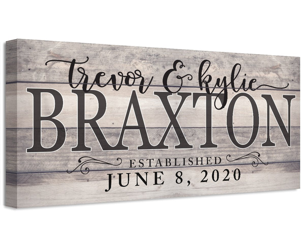 Personalized - Couple Names - Canvas