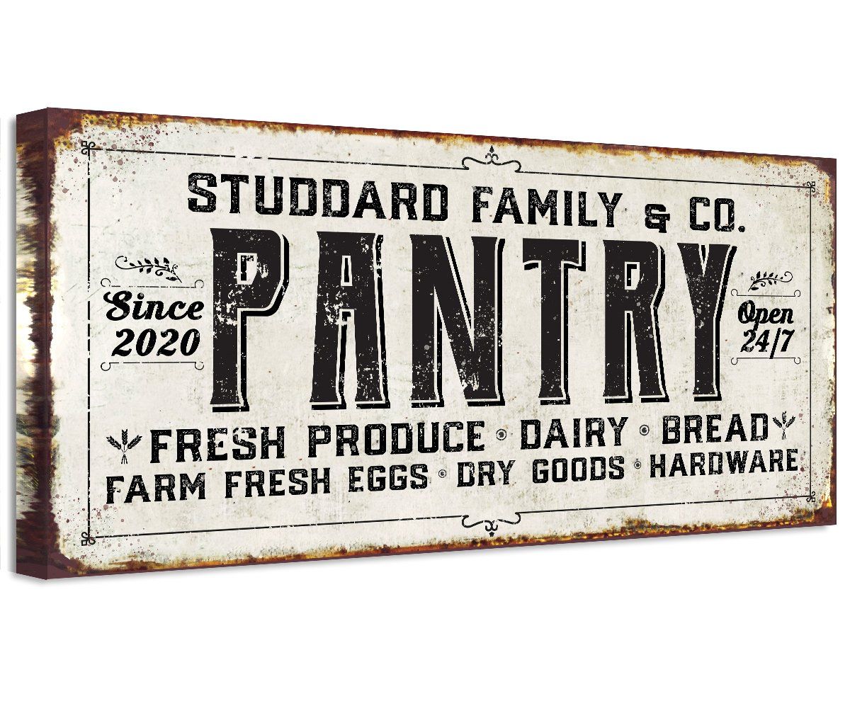 Personalized - Family Pantry - Canvas